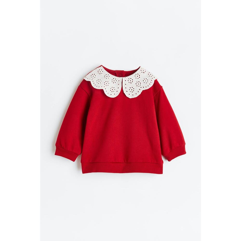 H&M Eyelet Collar Sweatshirt